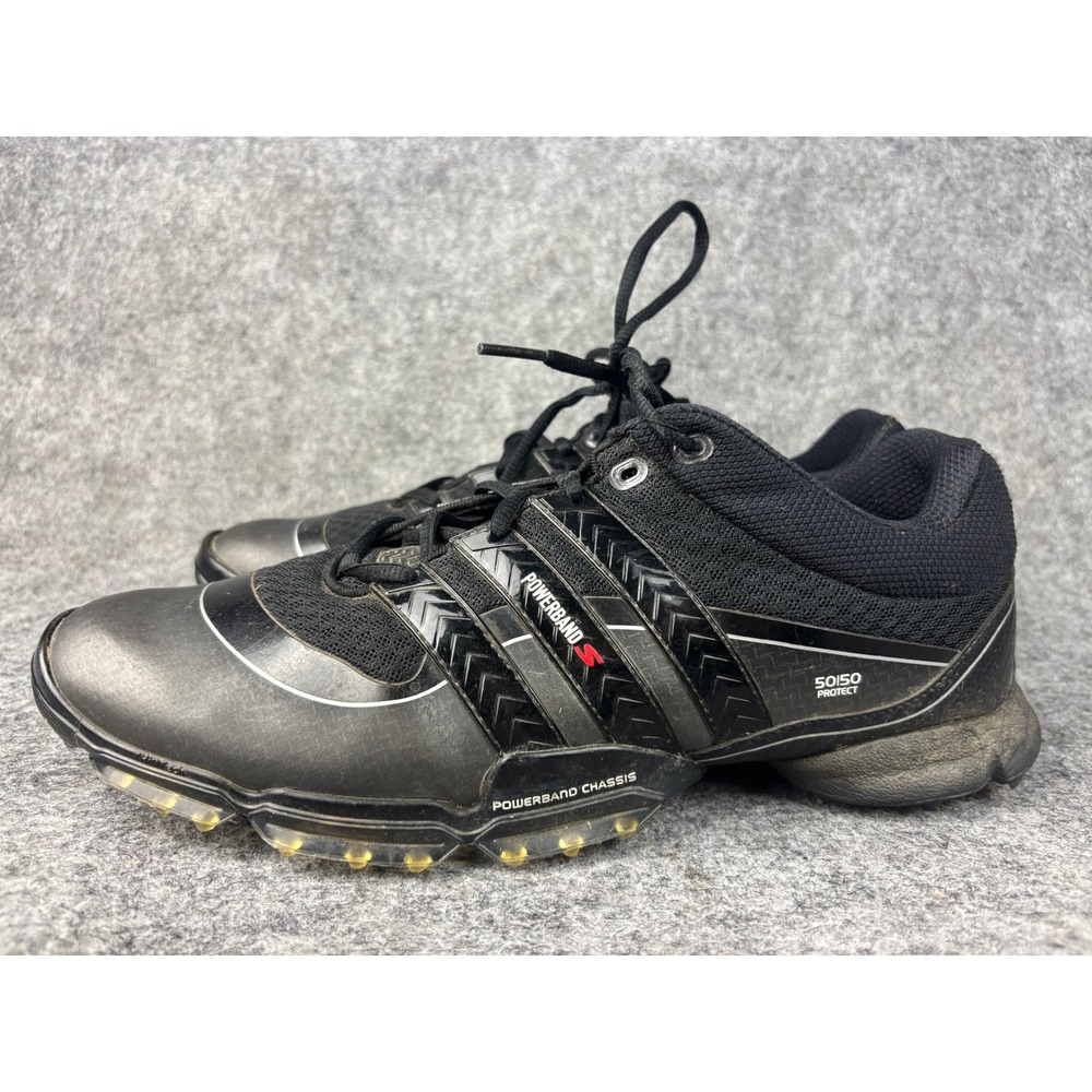 Adidas Powerband S Golf Shoes Mens 10.5 50/50 Protect Spiked Athletic 675249